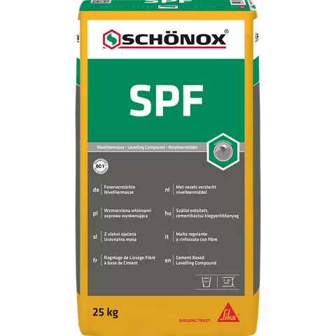 Faserverstärkte Nivelliermasse Schönox SPF 25 KG